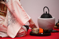 Making tea in Japan (tea ceremony)