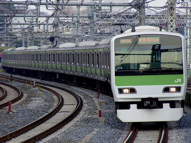 A Yamanote Line train in Tokyo