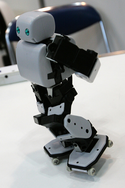 A roller-skating robot