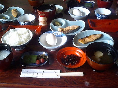A sumptuous Japanese breakfast