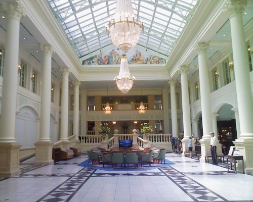 Hotel Amsterdam's grand lobby