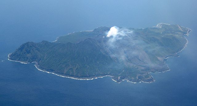 Suwanosejima Island in the Tokara Islands, south of Kyushu